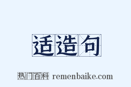适造句是什么意思的图片